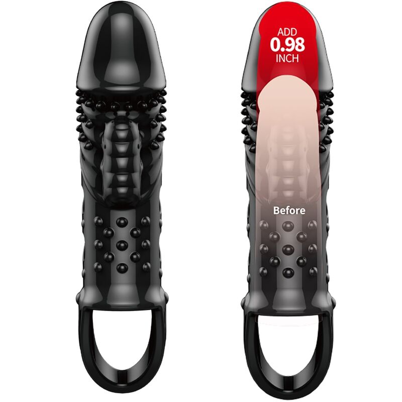 For Him-Cecilia Guaina per pene Nero-TPR 1 For Him-Cecilia Guaina per pene Nero-TPR — PRETTY LOVE · Anelli & Guaine per pene