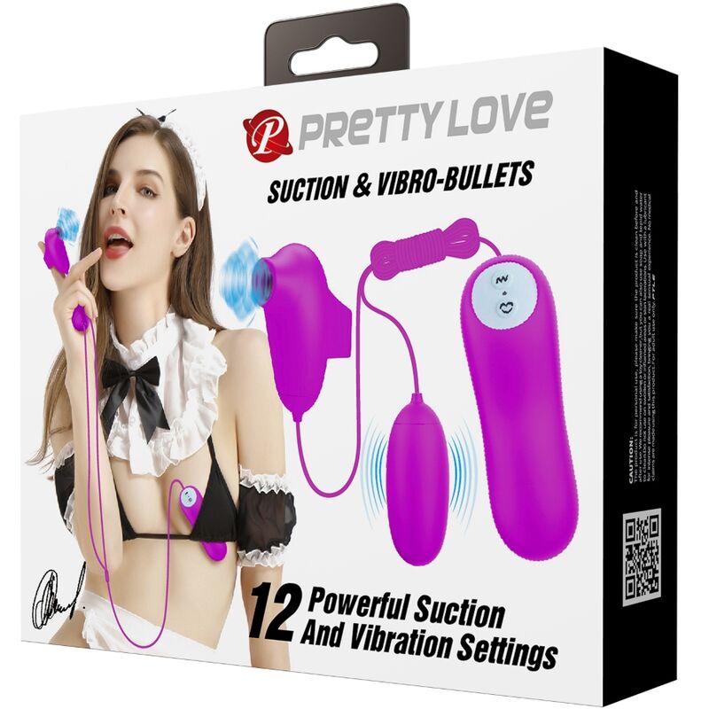 Fun Toys-Bullet Vibrante con Tazza di Suzione, 12 Funzioni — PRETTY LOVE · Vibratori (immagine 6)