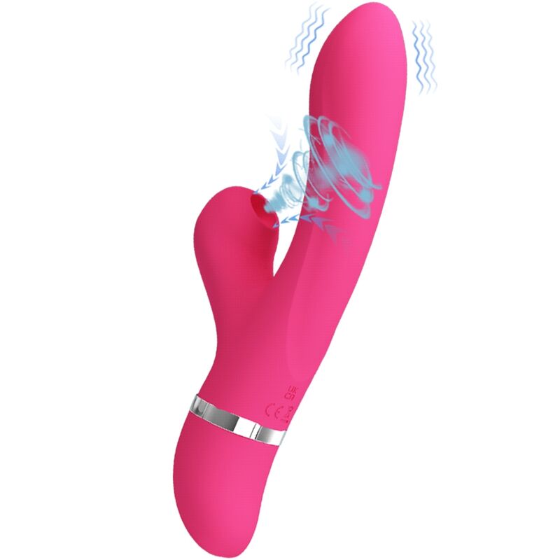 High Tech-Willow Rabbit Vibratore con aspirazione-Silicone, 7 velocità 1 High Tech-Willow Rabbit Vibratore con aspirazione-Silicone, 7 velocità — PRETTY LOVE · Vibratori