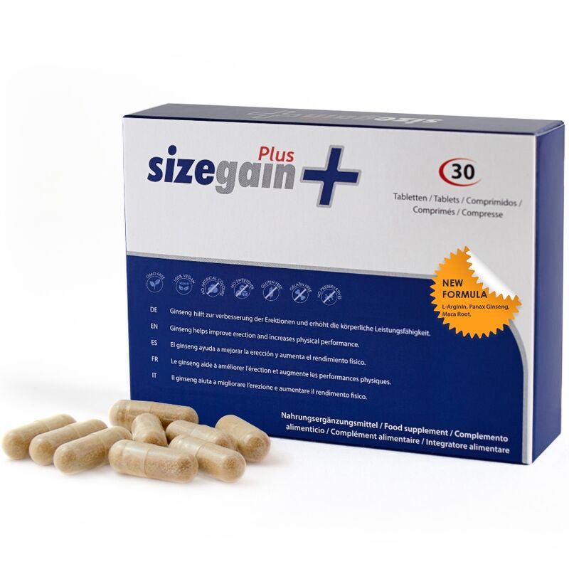 500cosmetics-Sizegain Plus compresse per l'ingrandimento del pene