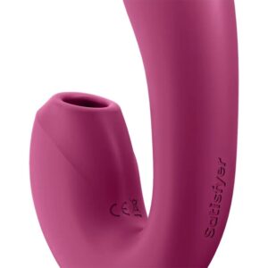 Satisfyer Connect-Sunray Stimolatore e Vibratore App Rosso-Silicone · Giocattoli per coppie (immagine 3)