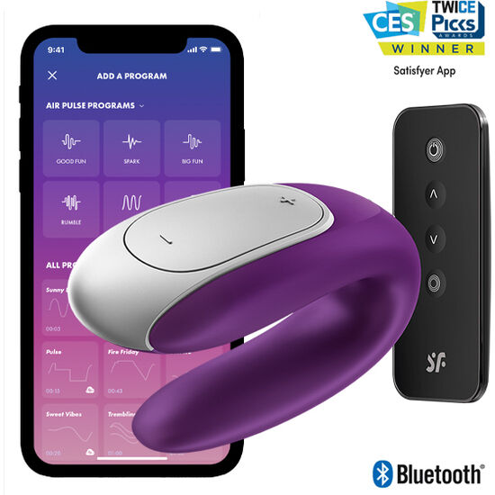 Satisfyer Connect-Double Fun Vibratore per Coppia · Giocattoli per coppie (immagine 10)