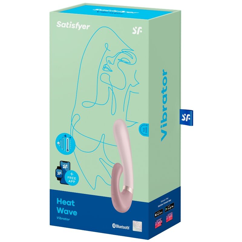 Satisfyer-Heat Wave Vibratore App, Ricaricabile · Giocattoli per coppie (immagine 2)