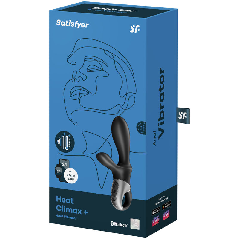 Satisfyer Connect-Heat Climax+ Vibratore Anale con App, Nero 2 Satisfyer Connect-Heat Climax+ Vibratore Anale con App, Nero · Giocattoli anali (imaginea 2)