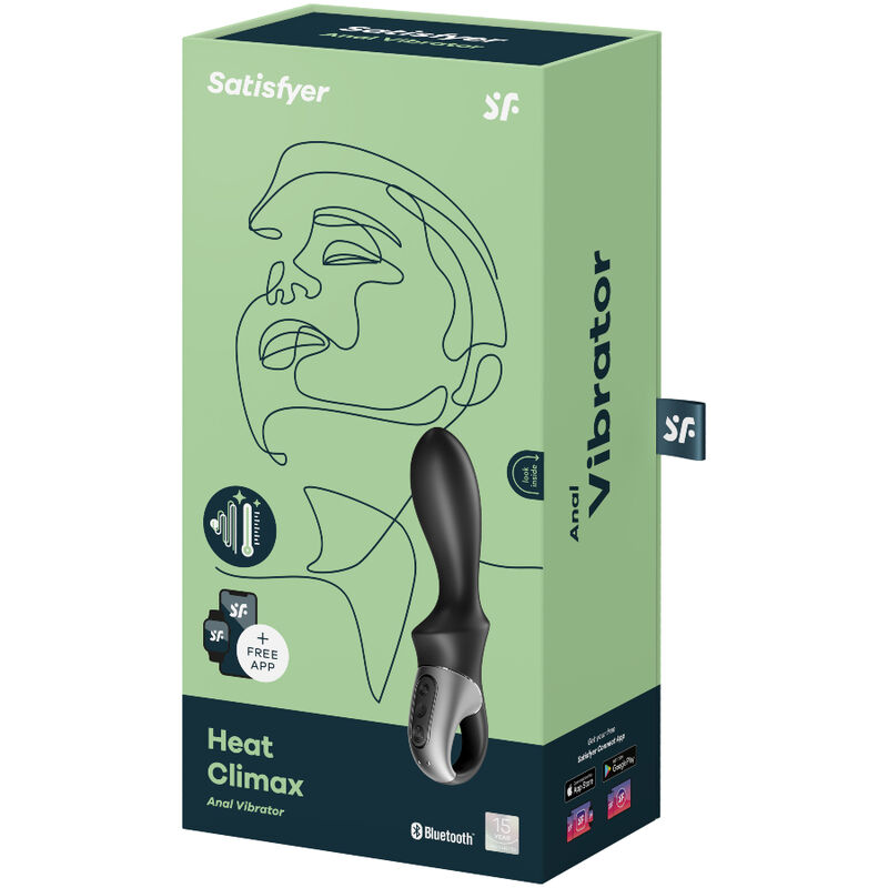 Satisfyer Connect-Calore Climax Vibratore Anale App Black-Silicone 3 Satisfyer Connect-Calore Climax Vibratore Anale App Black-Silicone · Giocattoli anali (imaginea 3)