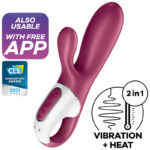 Satisfyer Connect-Hot Bunny Vibratore per punto G-Silicone · Giocattoli per coppie