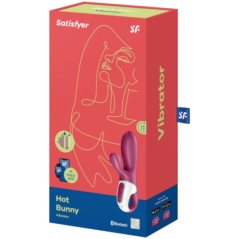 Satisfyer Connect-Hot Bunny Vibratore per punto G-Silicone 2 Satisfyer Connect-Hot Bunny Vibratore per punto G-Silicone · Giocattoli per coppie (immagine 2)