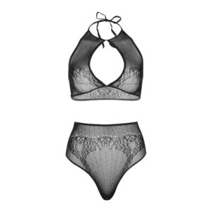 Leg Avenue Sets-Due pezzi Halter Crop Top e Tanga One Size · Lingerie sexy donna (immagine 4)