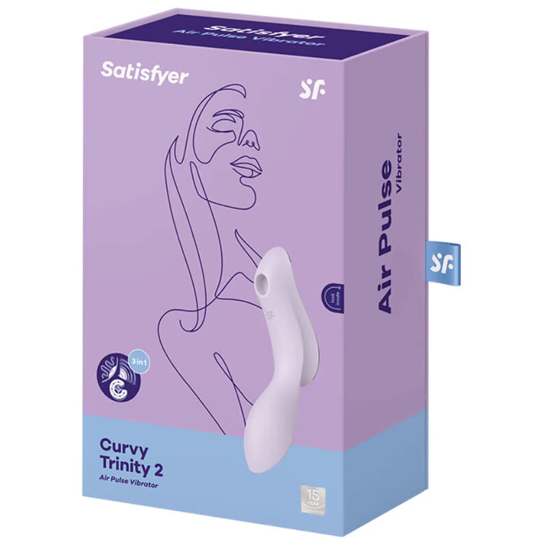 Satisfyer-Vibratore Air Pulse Curvy Trinity 2 · Vibratori (immagine 2)