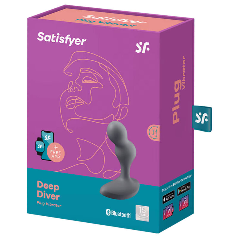 Satisfyer-Deep Diver Plug anale Vibratore con Applicazione · Giocattoli anali (immagine 3)