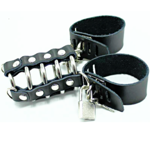 Ohmama Fetish-Gabbia per il pene con anelli e cinghie metalliche 10 Ohmama Fetish-Gabbia per il pene con anelli e cinghie metalliche · Accessori BDSM (imaginea 5)