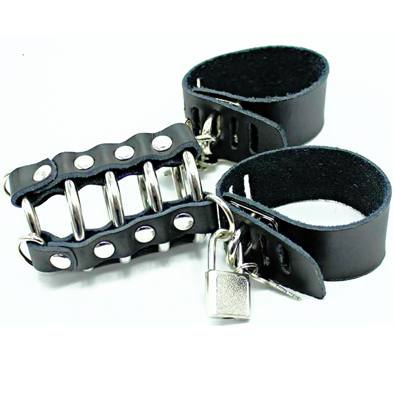 Ohmama Fetish-Gabbia per il pene con anelli e cinghie metalliche 5 Ohmama Fetish-Gabbia per il pene con anelli e cinghie metalliche · Accessori BDSM (imaginea 5)