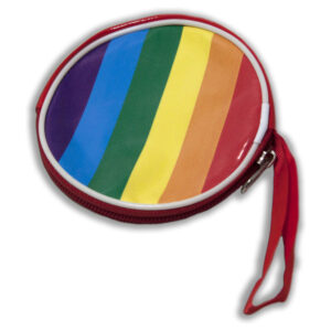 Pride-Portafoglio rotondo con bandiera LGBT