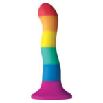 Pride-Lgbt Flag Dildo Wave 17 cm-Silicone, Ventosa · Dildo & Stimolatori