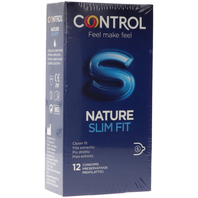 Control Condoms-Nature Slim Fit 12 Pezzi-Latex