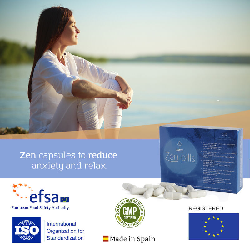 500cosmetics-Zen Pills Capsule per la riduzione dell'ansia · Afrodisiaci donna (immagine 2)