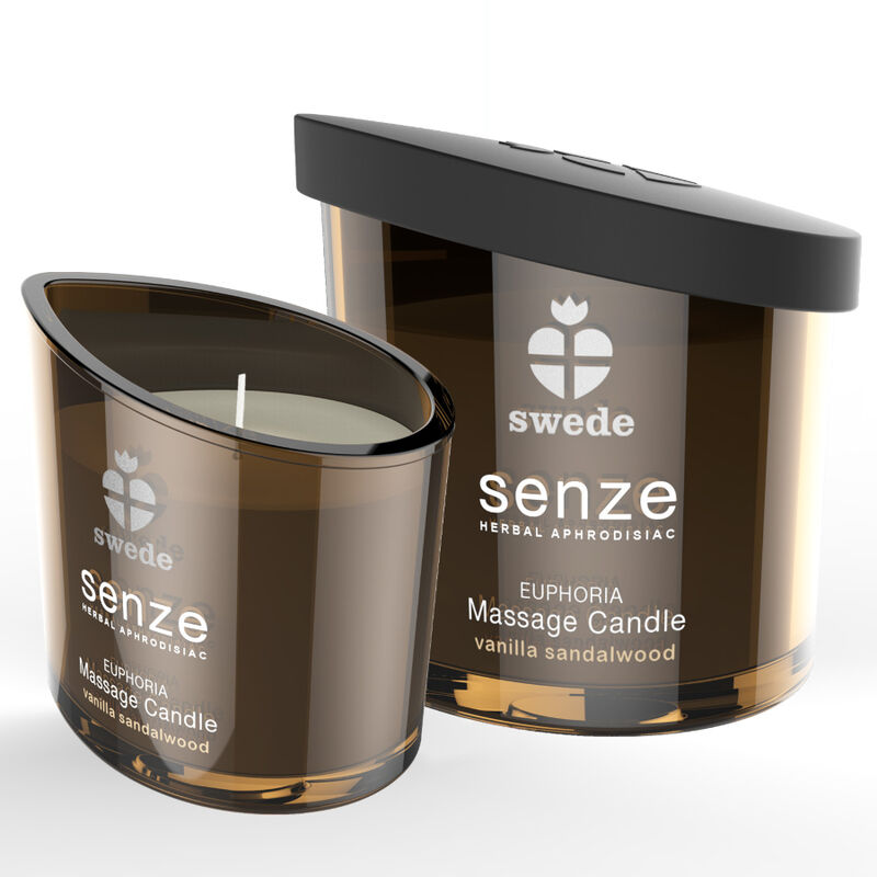 Swede-Senze Euphoria Candela Massaggio Vaniglia, Sandalo - 50 ml 1 Swede-Senze Euphoria Candela Massaggio Vaniglia, Sandalo - 50 ml · Massaggio erotico