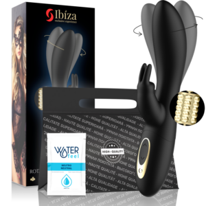 Ibiza Technology Rotatore Perlato Potente con Rabbit-Silicone, 5