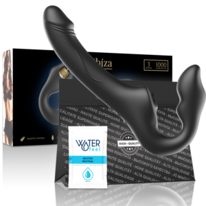Ibiza Technology Vibratore senza spalline con telecomando a 3 motori