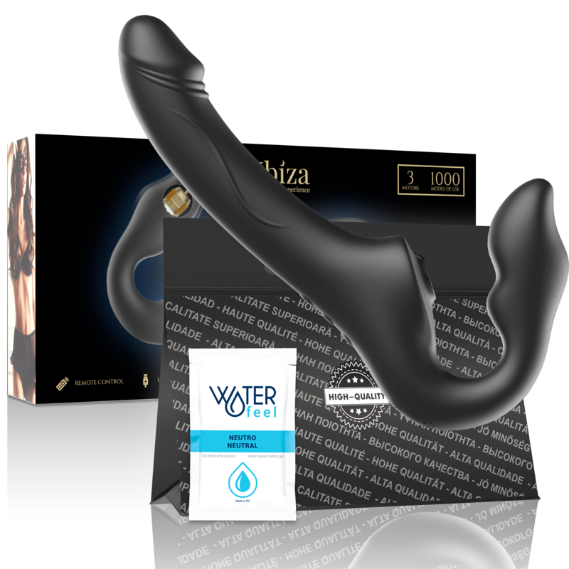 Ibiza Technology Vibratore senza spalline con telecomando a 3 motori 1 Ibiza Technology Vibratore senza spalline con telecomando a 3 motori · Strap-on & Imbracature