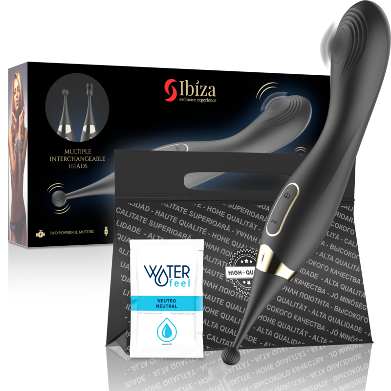 Ibiza Technology Stimolatore clitorideo intercambiabile e vibratore · Vibratori