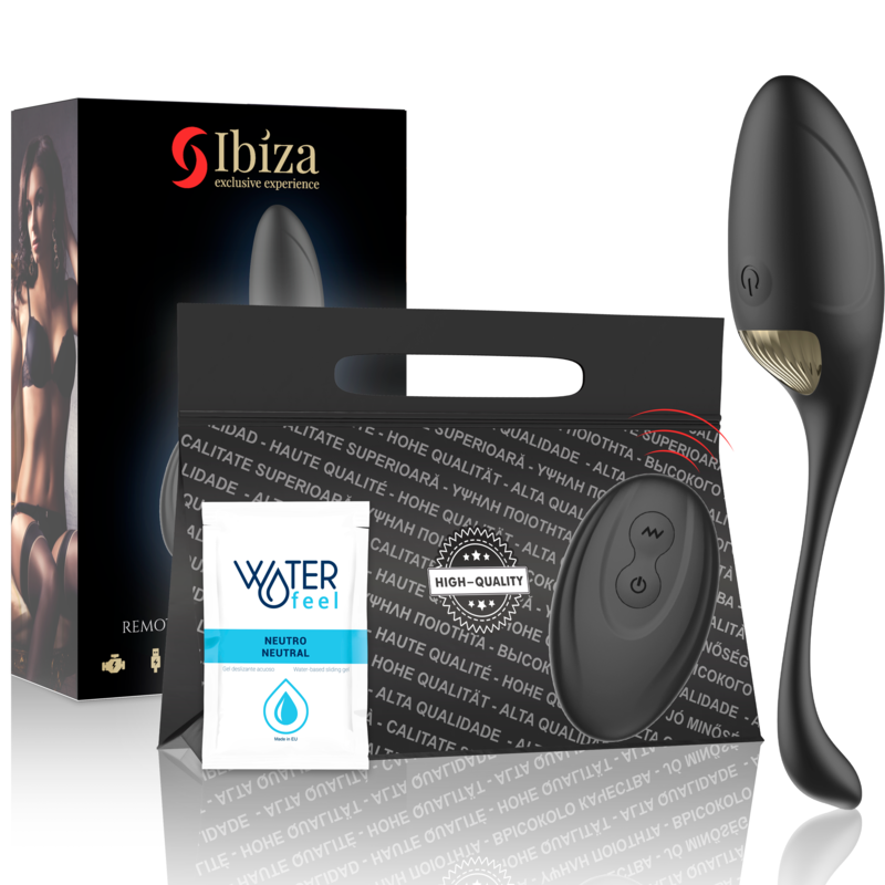 Ibiza Technology Potente Uovo Vibratore con Telecomando-Silicone, 10