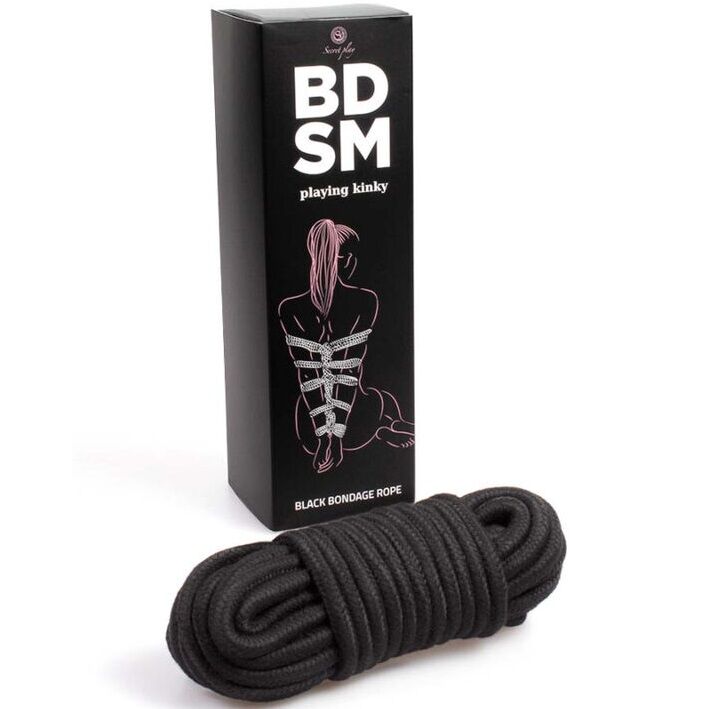 Secretplay 100% Fetish-Collezione Bdsm Corda Bondage Nera · Accessori BDSM (imaginea 6)