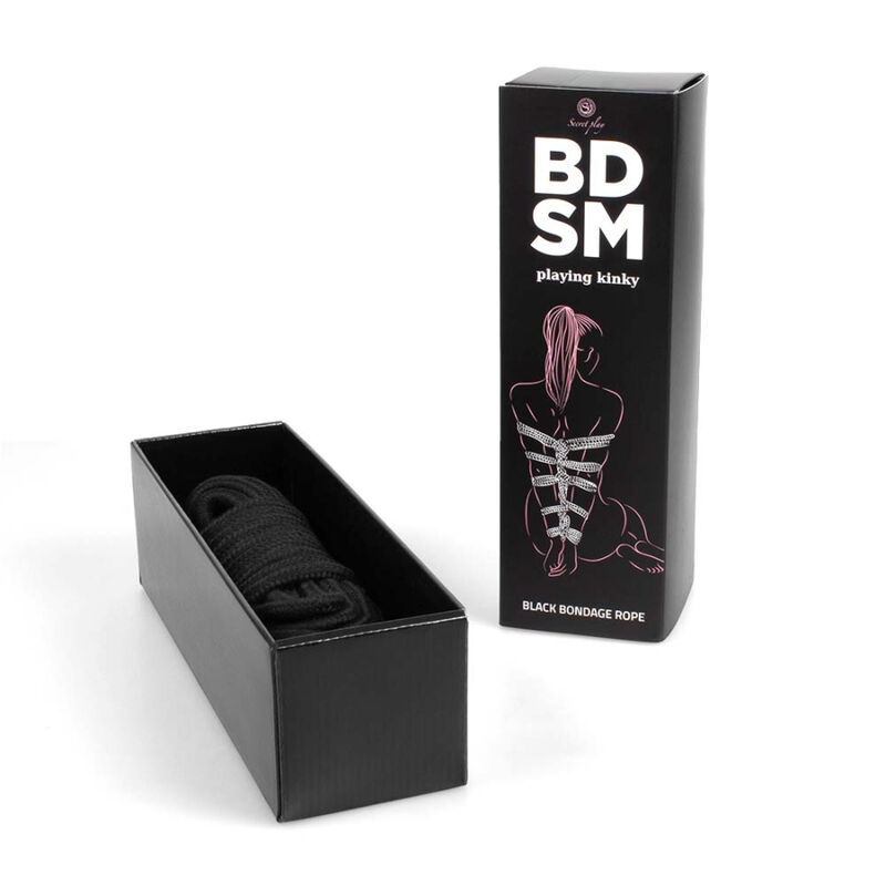 Secretplay 100% Fetish-Collezione Bdsm Corda Bondage Nera · Accessori BDSM (imaginea 5)