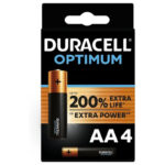 Duracell-Optimum 200 Batterie Alcaline Aa LR6 - 4 Pezzi · Batterie & Accessori