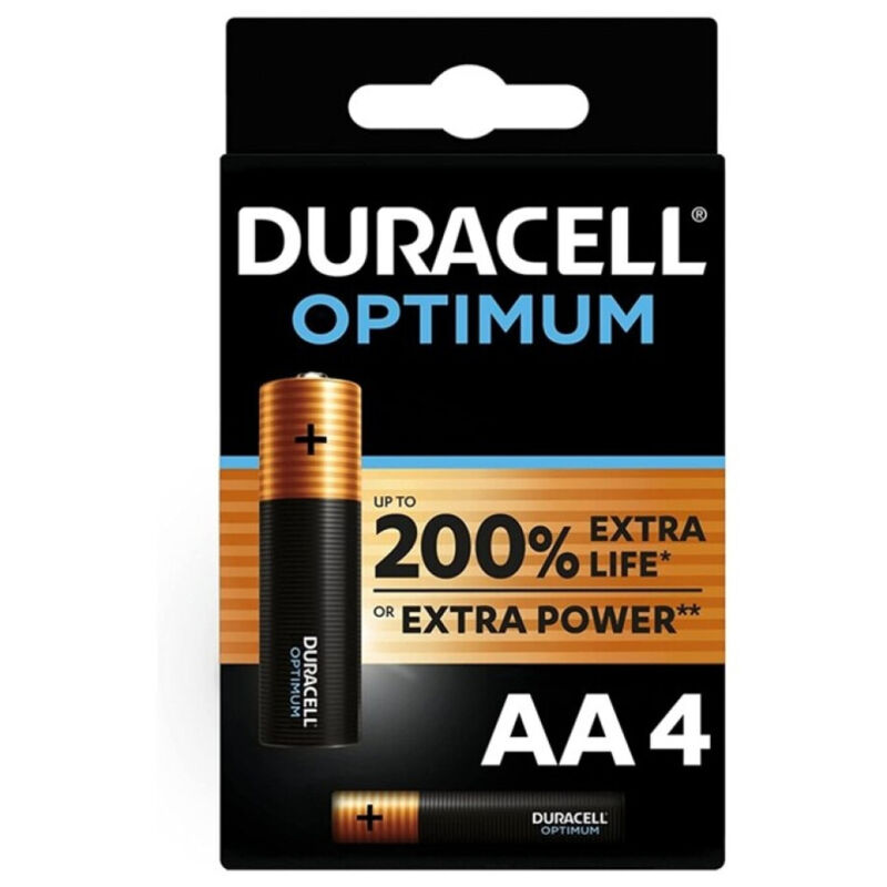 Duracell-Optimum 200 Batterie Alcaline Aa LR6 - 4 Pezzi