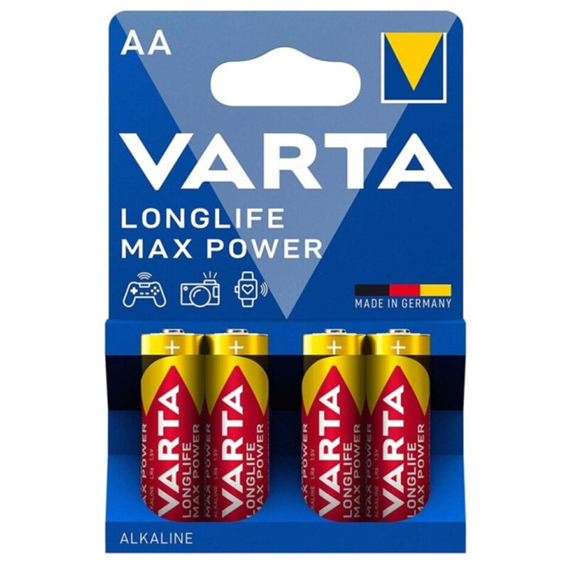 Varta-Max Power Batterie Alcaline Aa LR6, 4 Pezzi