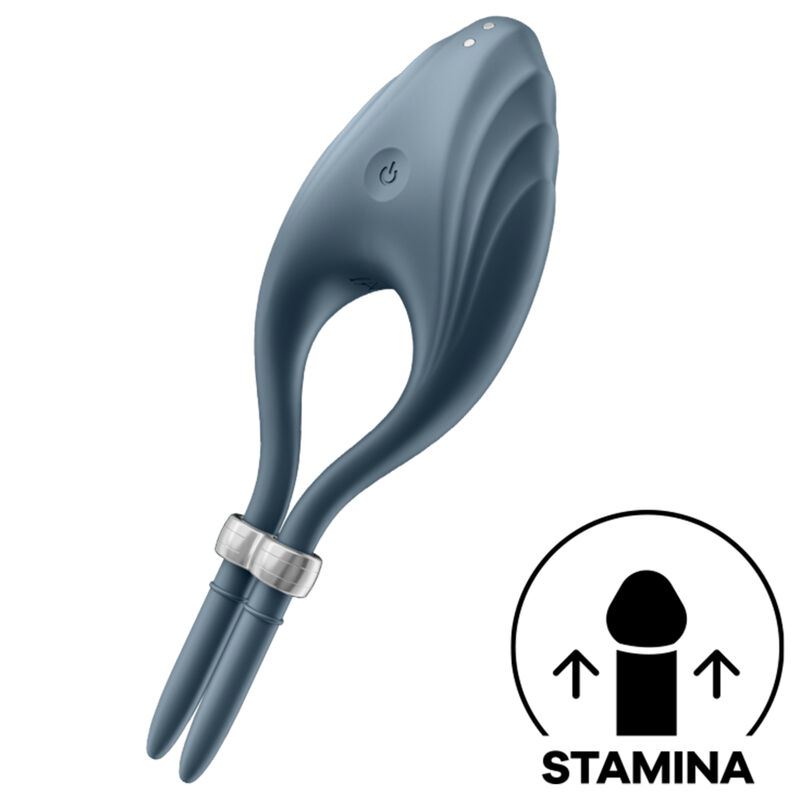 Satisfyer-Duelist Anello Vibratore, Silicone, 12 velocità