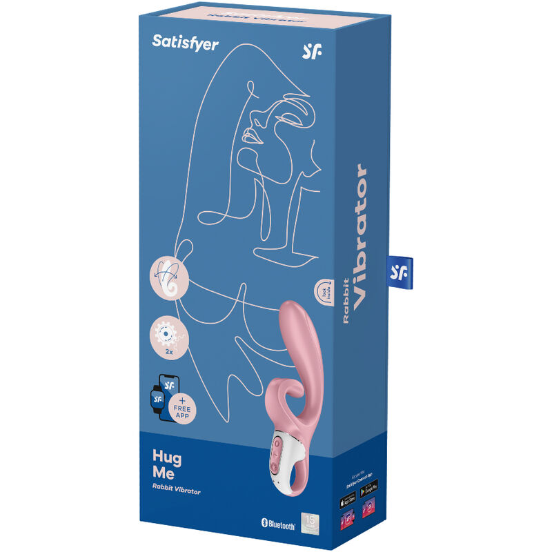 Satisfyer-Hug Me Vibratore Rabbit con Applicazione 3 Satisfyer-Hug Me Vibratore Rabbit con Applicazione · Giocattoli per coppie (imaginea 3)
