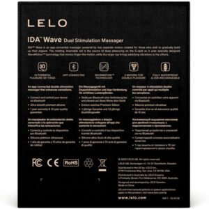 Lelo-Ida Wave Massager per Coppia, Nero-Silicone, 10 velocità, App · Vibratori (imaginea 5)