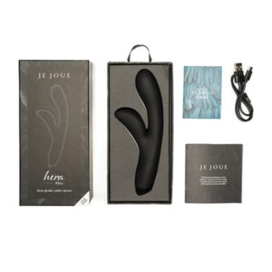 Je Joue-Hera Flex Rabbit Vibrator - Black-Silicone, 7 velocità · Vibratori (imaginea 4)