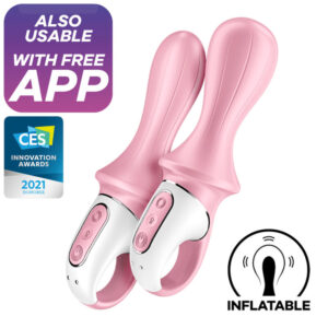 Satisfyer-Air Pump Booty 5+ Vibratore anale gonfiabile Rosa · Giocattoli per coppie (immagine 2)