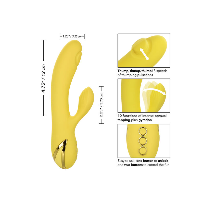 Calexotics-San Diego Seduction-Silicone, 10 velocità, Ricaricabile · Vibratori (imaginea 6)