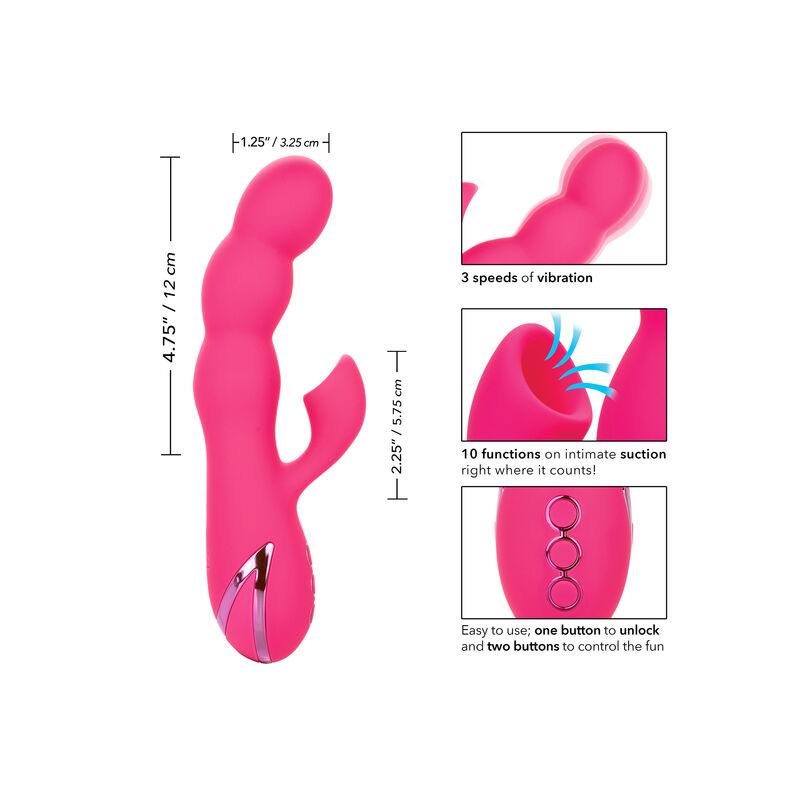 Calexotics-Oceanside Orgasm-Silicone, 10 velocità, Ricaricabile, USB · Vibratori (immagine 2)