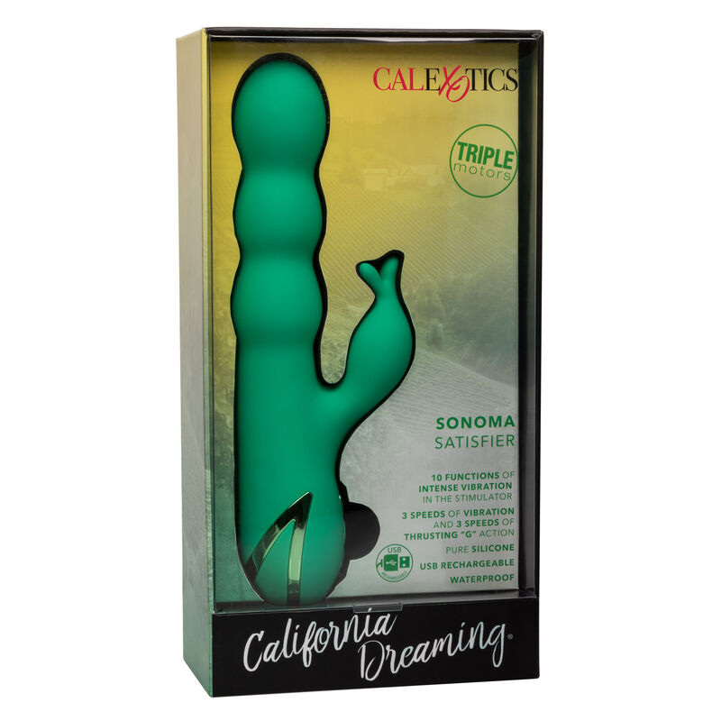 Calexotics-Sonoma Satisfier Green-Silicone, 3 velocità, Ricaricabile 3 Calexotics-Sonoma Satisfier Green-Silicone, 3 velocità, Ricaricabile · Vibratori (imaginea 3)