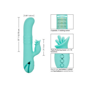 Calexotics-Bel Air Bombshell Light Green-Silicone, 10 velocità · Vibratori (imaginea 2)