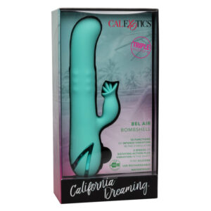 Calexotics-Bel Air Bombshell Light Green-Silicone, 10 velocità · Vibratori (immagine 4)