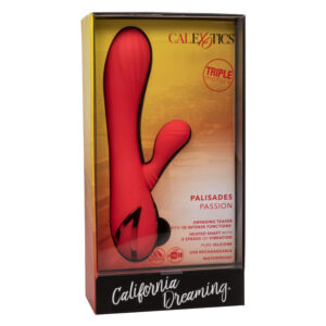 Calexotics-Palisades Passion Red-Silicone, 10 velocità, Ricaricabile · Vibratori (imaginea 3)