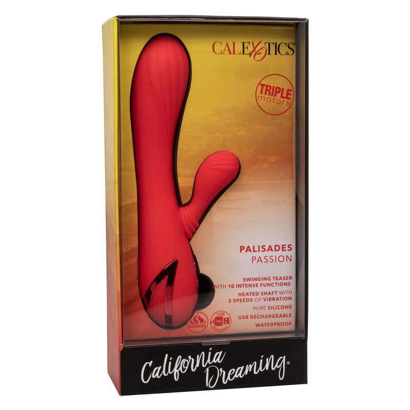 Calexotics-Palisades Passion Red-Silicone, 10 velocità, Ricaricabile 3 Calexotics-Palisades Passion Red-Silicone, 10 velocità, Ricaricabile · Vibratori (imaginea 3)