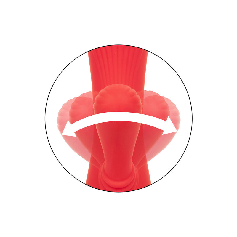 Calexotics-Palisades Passion Red-Silicone, 10 velocità, Ricaricabile · Vibratori (imaginea 9)