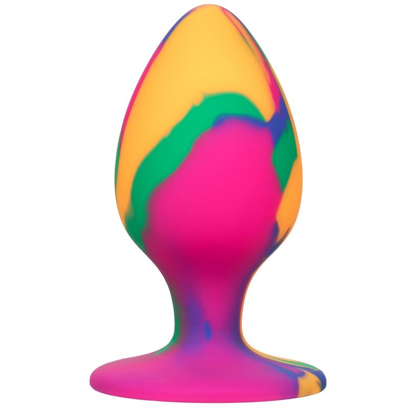 Calexotics-Cheeky Plug anale Mare Tie-dye-Silicone, Ventosa