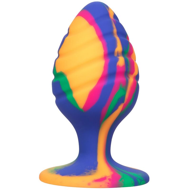 Calexotics-Cheeky Large Swirl Plug anale-Silicone, Ventosa