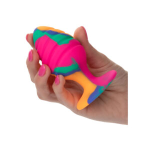 Calexotics-Cheeky Large Swirl Plug anale-Silicone, Ventosa · Accessori BDSM (imaginea 2)
