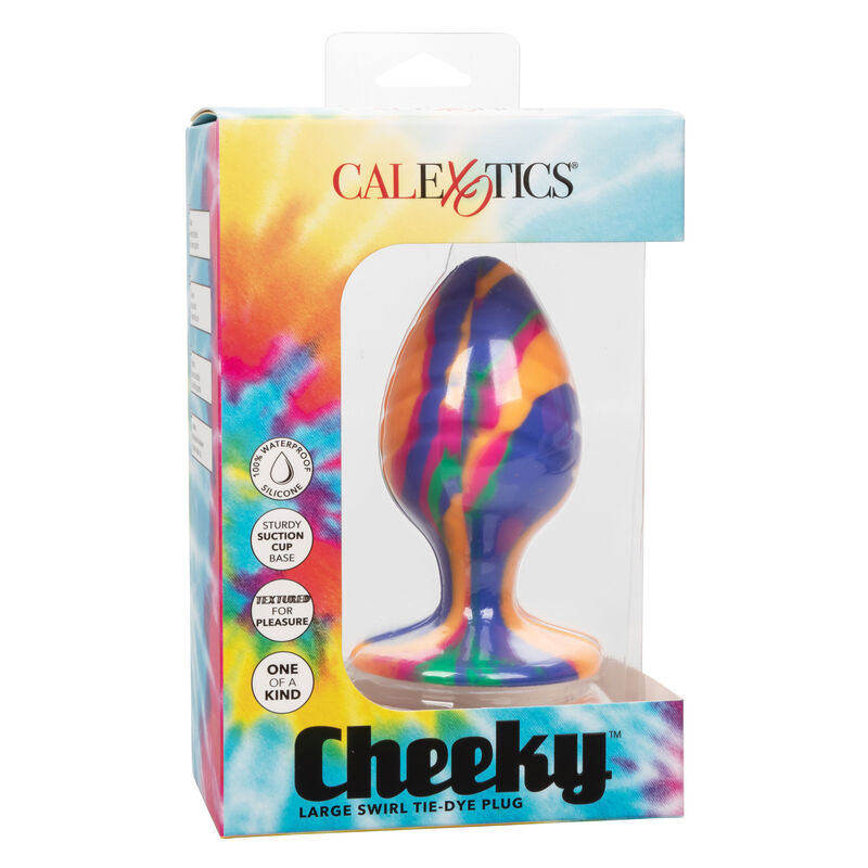Calexotics-Cheeky Large Swirl Plug anale-Silicone, Ventosa · Accessori BDSM (immagine 5)