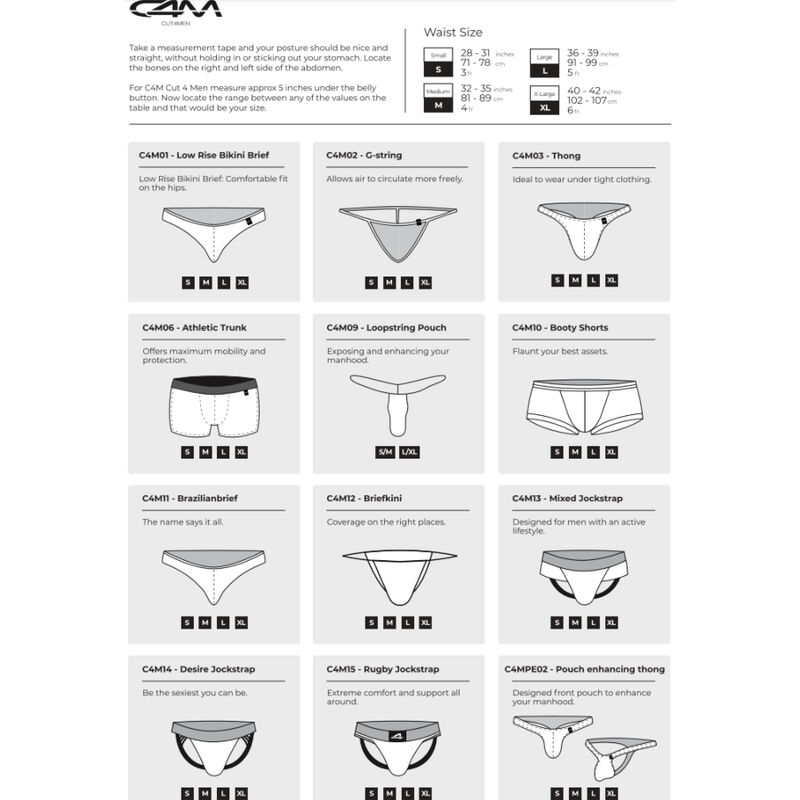 CUT4MEN-Slip Vita Bassa Azteca (immagine 3)