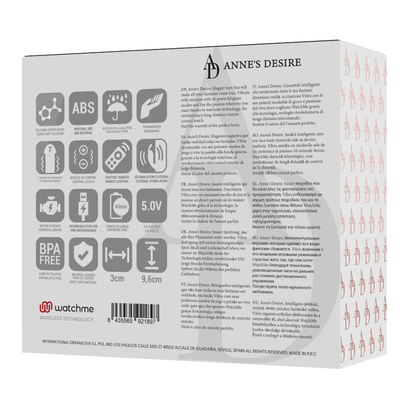 Anne's Desire-Panty Pleasure Tecnologia Watchme 2 Anne's Desire-Panty Pleasure Tehnologie Watchme — ANNE´S DESIRE · Vibratoare (imaginea 2)